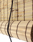 Seta Direct, Natural Bamboo Slat Tortoise Shell Roll Up Window Blind