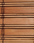 Brown Carbonized Bamboo Slat Roll Up Blind