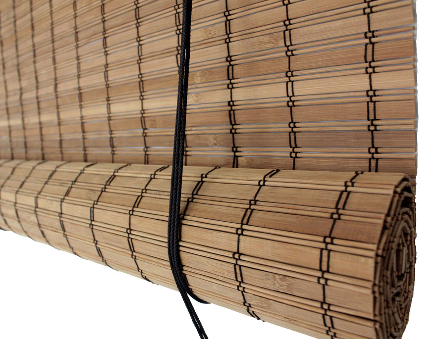 Seta Direct, Brown Bamboo Slat Roll Up Blind