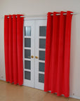 Room Darkening Velvet Curtain with Grommet [2 Panel Set]